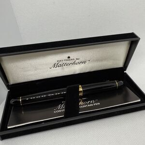 New Day-Timers Matterhorn Convertible Fountain Pen Gold Plated Iridium Point